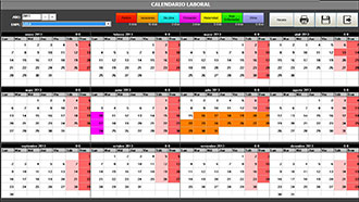 Manager Calendario Laboral